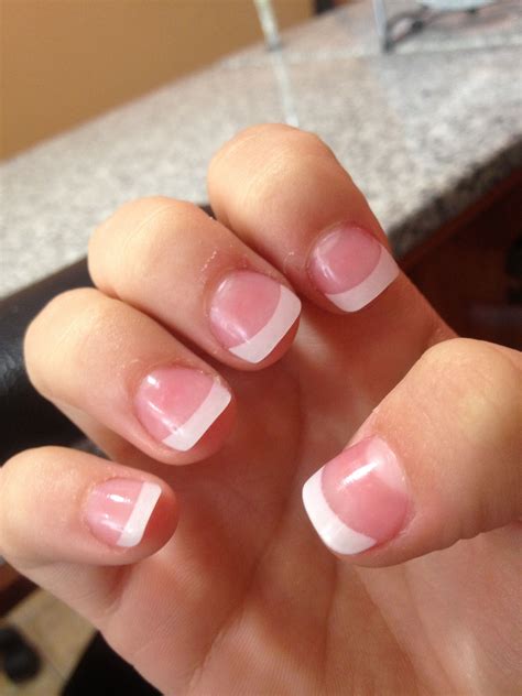 short french tip nails|very short french tip nails.